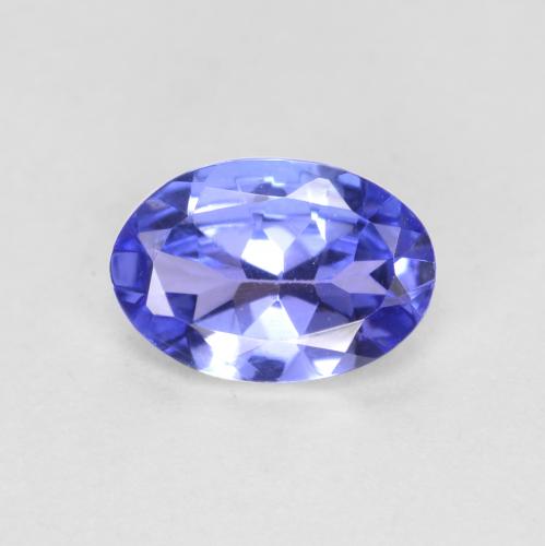 Medium Blue Танзанит Камень - 0.5ct Фасетный Овал (ID: 557019)