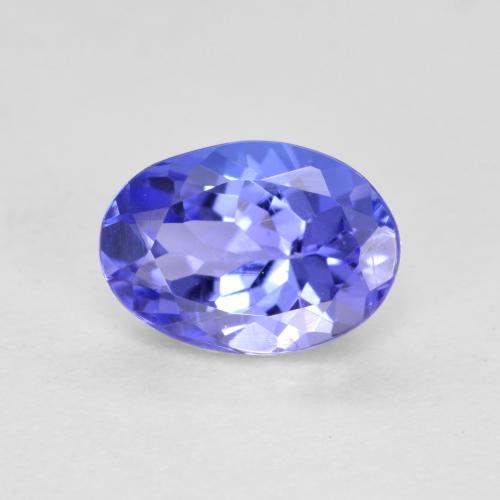 Medium Blue Танзанит Камень - 0.8ct Фасетный Овал (ID: 557020)