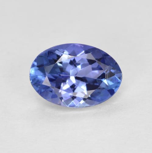 Medium Navy Blue Танзанит Камень - 0.6ct Фасетный Овал (ID: 557023)