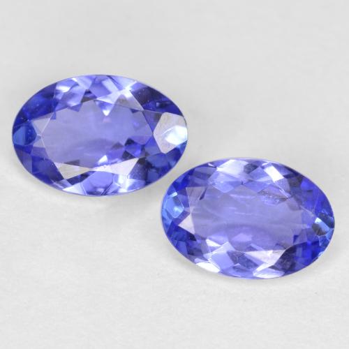 Violet Blue Tanzanite Gem - 0.6ct Oval Facet (ID: 557024)