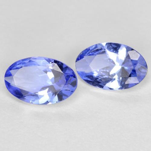 0.68 ctw Blue Tanzanite Stones, Natural Tanzanite in Oval Facet Shape for Sale