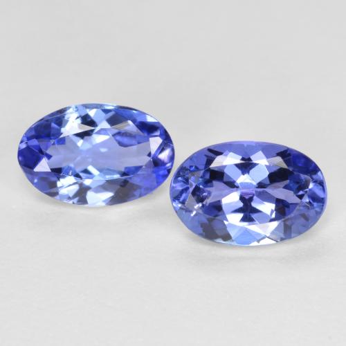 Deep Violet Blue Tanzanite Gem - 0.6ct Oval Facet (ID: 557228)