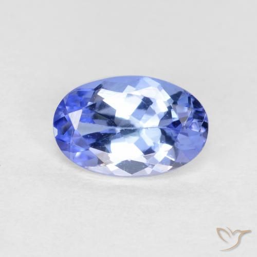0.51 ct Blue Tanzanite, 6.2 x 4 mm Oval Cut From Tanzania, Photo A