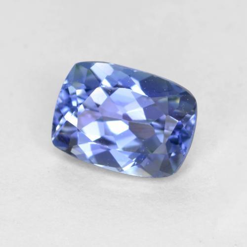 0.63 ct Blue Tanzanite Stone, Natural Tanzanite in Cushion-Cut Shape for Sale