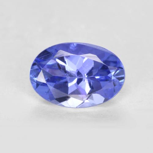 Темно-фиолетово-синий Танзанит Камень - 0.6ct Фасетный Овал (ID: 558360)