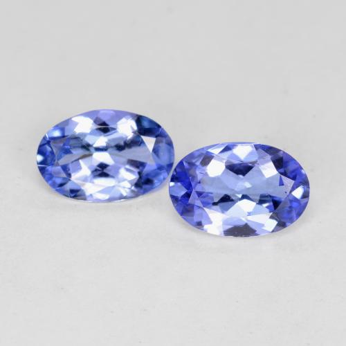 Pastel Blue Tanzanite Gem - 0.5ct Oval Facet (ID: 558380)
