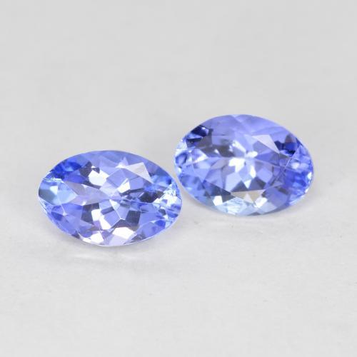 0.92 ctw Blue Tanzanite Stones, Natural Tanzanite in Oval Facet Shape for Sale