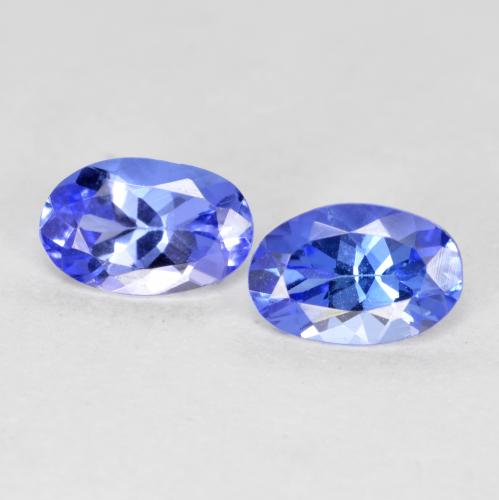 Deep Violet Blue Tanzanite Gem - 0.4ct Oval Facet (ID: 558382)