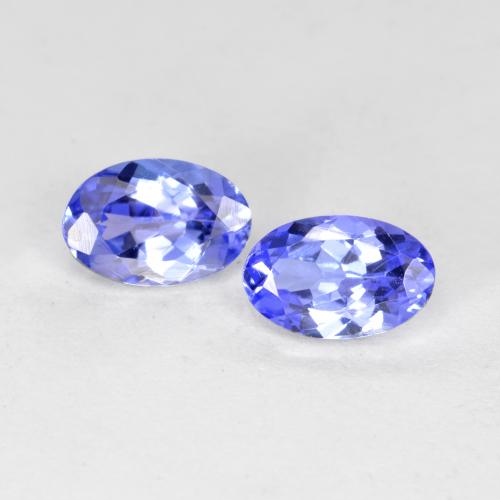 Intense Blue Танзанит Камень - 0.5ct Фасетный Овал (ID: 558383)