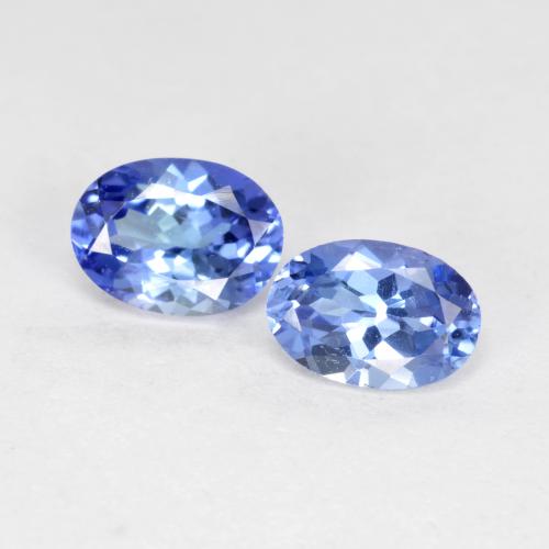 Pastel Blue Tanzanite Gem - 0.6ct Oval Facet (ID: 558384)