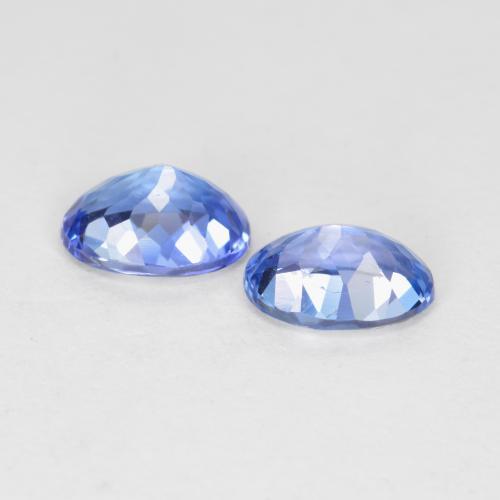 Tanzanite Gemstones in 6.2 x 4.6 mm Size for Sale, Tanzanite Stones in Pastel Blue Color