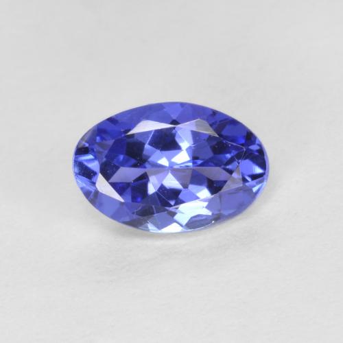 tiefblau Tansanit Edelstein - 0.4ct Oval facettiert (ID: 558646)