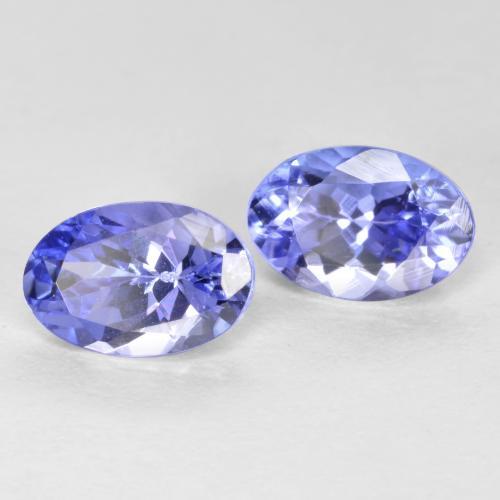1.08 ctw Blue Tanzanite Stones, Natural Tanzanite in Oval Facet Shape for Sale