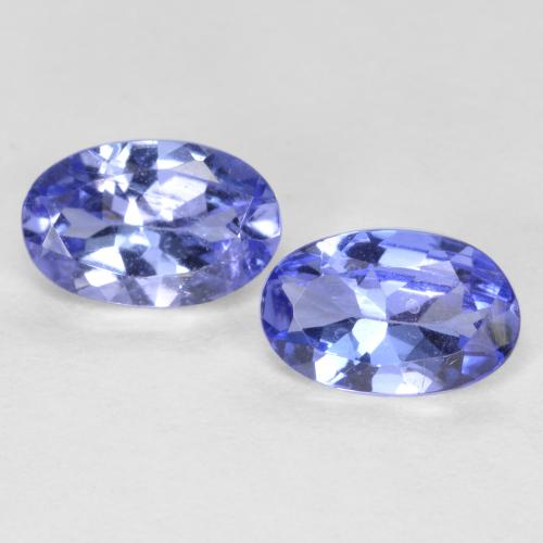 Medium Navy Blue Tanzanite Gem - 0.5ct Oval Facet (ID: 558648)
