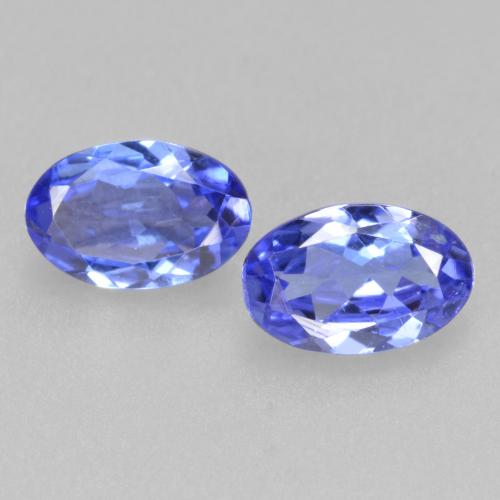 Deep Violet Blue Tanzanite Gem - 0.4ct Oval Facet (ID: 558649)