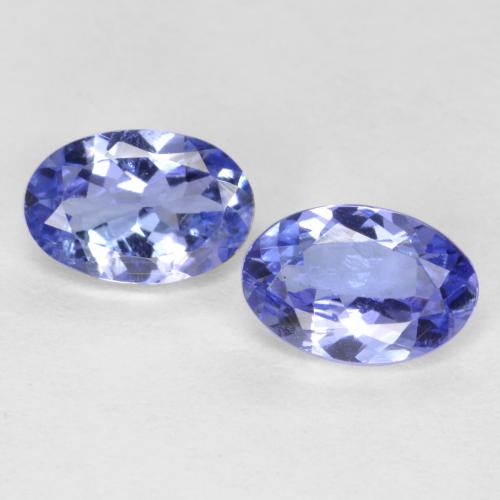 Violet Blue Tanzanite Gem - 0.5ct Oval Facet (ID: 558650)