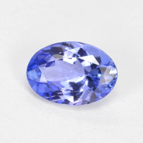 Bleu pastel Tanzanite gemme - 0.6ct Ovale facette (ID: 558660)
