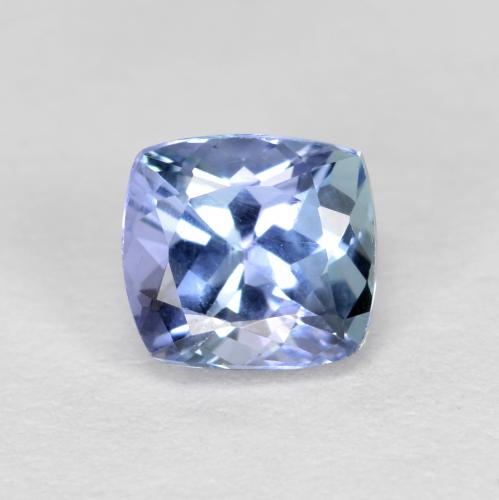 hellviolett-blau Tansanit Edelstein - 0.7ct Kissenschliff (ID: 558663)