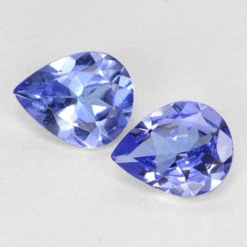 Intense Violet Blue Tanzanite Gem - 0.3ct Pear Facet (ID: 561437)
