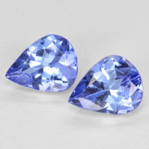 Violet Blue Tanzanite Gem - 0.3ct Pear Facet (ID: 561440)