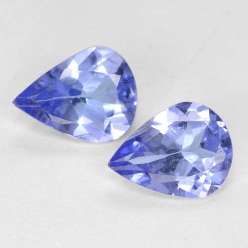 Bleu foncé Tanzanite gemme - 0.3ct Poire facette (ID: 561443)