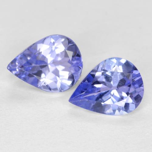 Intense Violet Blue Tanzanite Gem - 0.3ct Pear Facet (ID: 561445)