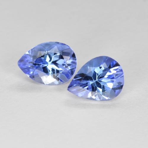 Azul oscuro Tanzanita Gema - 0.3ct Corte en forma de pera (ID: 562176)