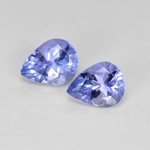 Intense Violet Blue Tanzanite Gem - 0.4ct Pear Facet (ID: 562184)
