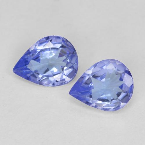 Intense Violet Blue Tanzanite Gem - 0.3ct Pear Facet (ID: 562636)