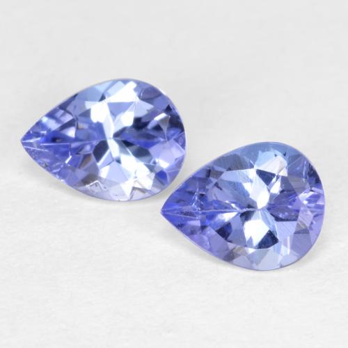 Intense Violet Blue Tanzanite Gem - 0.3ct Pear Facet (ID: 564702)