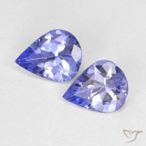 0.53 ct Blue Tanzanite, 5.1 x 4 mm Pear Cut From Tanzania, Photo A