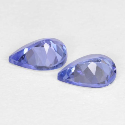 Tanzanite Gemstones in 5.2 x 4.1 mm Size for Sale, Tanzanite Stones in Intense Violet Blue Color