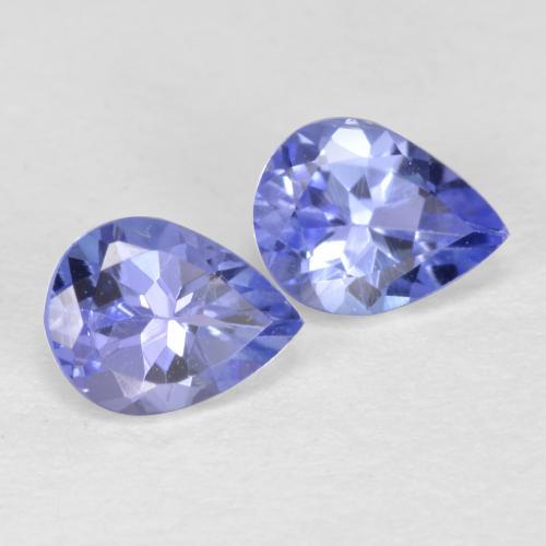 Intense Violet Blue Tanzanite Gem - 0.4ct Pear Facet (ID: 564706)