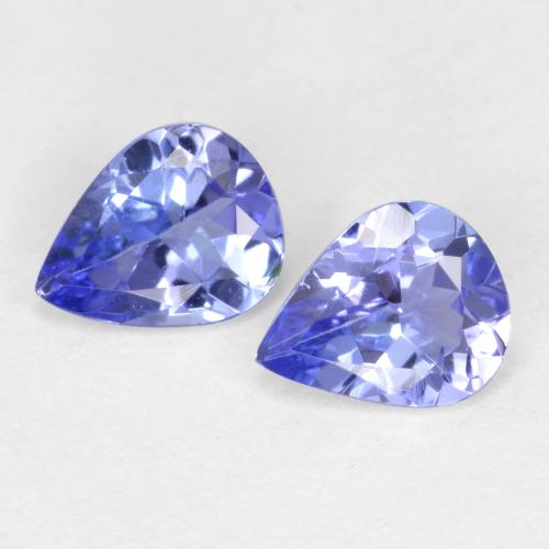 Flawless-VVS Clarity Natural Loose Gemstone from Tanzania Purple Blue Tanzanite Oval 5x4 mm 5 pieces