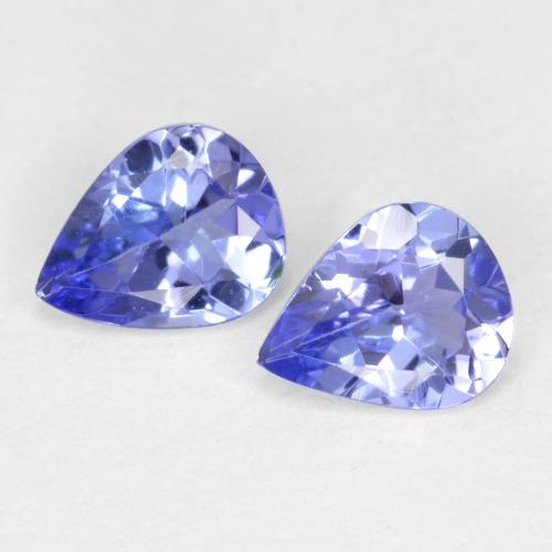 Intense Violet Blue Tanzanite Gem - 0.3ct Pear Facet (ID: 564707)