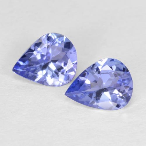 Intense Violet Blue Tanzanite Gem - 0.2ct Pear Facet (ID: 564708)