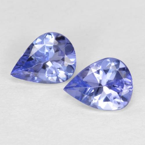 Intense Violet Blue Tanzanite Gem - 0.3ct Pear Facet (ID: 564709)