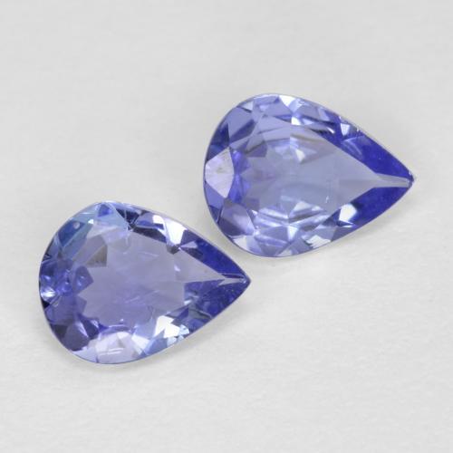 Medium Navy Blue Tanzanite Gem - 0.3ct Pear Facet (ID: 567507)
