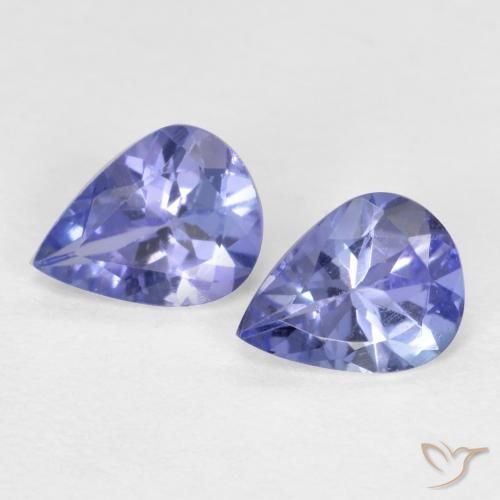 0.57 ct Blue Tanzanite, 5.1 x 4 mm Pear Cut From Tanzania, Photo A