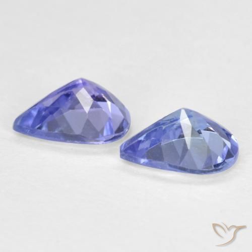 Tanzanite Gemstones in 5 x 4 mm (calibrated) Size for Sale, Tanzanite Stones in Medium Navy Blue Color