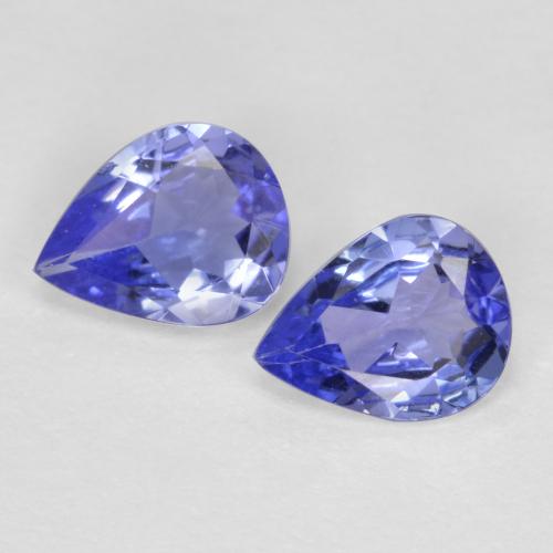 Intense Violet Blue Tanzanite Gem - 0.3ct Pear Facet (ID: 567516)