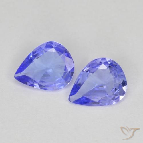 0.5 ct Blue Tanzanite, 5.2 x 4.1 mm Pear Cut From Tanzania, Photo A
