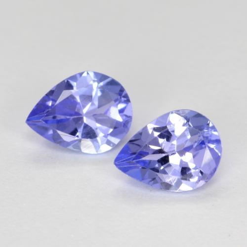 Intense Violet Blue Tanzanite Gem - 0.3ct Pear Facet (ID: 567522)