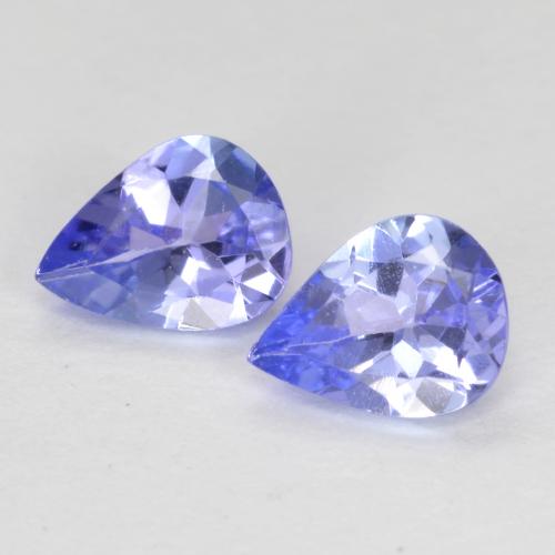 Deep Blue Tanzanite Gem - 0.3ct Pear Facet (ID: 567528)
