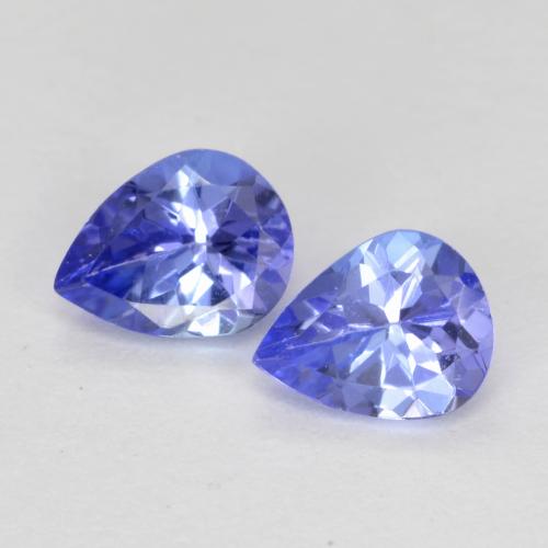 Deep Blue Tanzanite Gem - 0.4ct Pear Facet (ID: 567529)