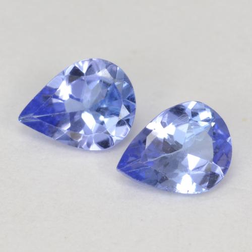 Intense Violet Blue Tansanit Edelstein - 0.3ct Birnen Schliff (ID: 570012)