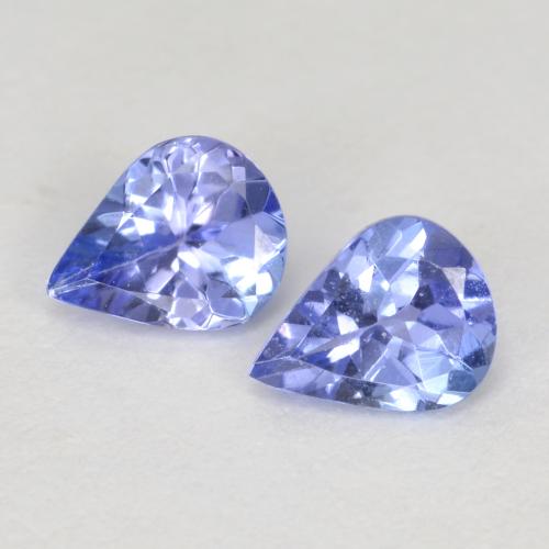 Intense Violet Blue Tanzanite Gem - 0.3ct Pear Facet (ID: 570016)