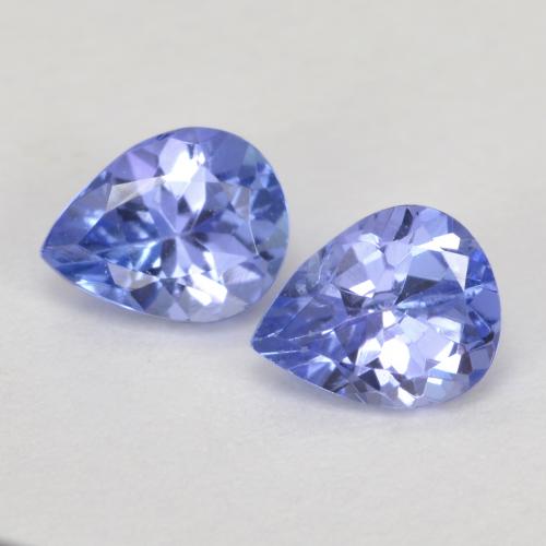 Intense Violet Blue Tanzanite Gem - 0.4ct Pear Facet (ID: 570017)