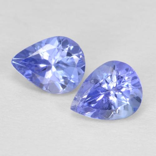 Violet Blue Tanzanite Gem - 0.4ct Pear Facet (ID: 570021)