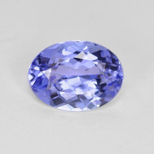Azul violeta intenso Tanzanita Gema - 1.7ct Forma ovalada (ID: 570196)